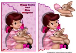 Daughter Easter Scalloped Edge Envelope Card