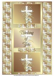 Thinking of You 3 Panel Fold Back Card