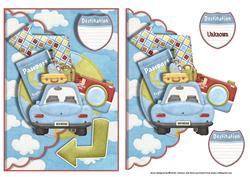 On Your Travels Scalloped Edge Envelope Card