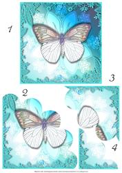 Pretty Butterfly Shell Edge Corner Stacker