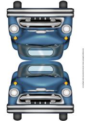 Blue Car Shaped Card