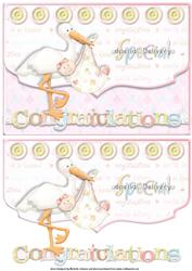 Special Delivery Girl Scalloped Edge Envelope Card