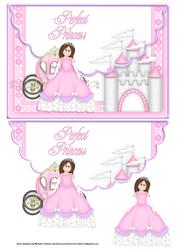 Perfect Princess Scalloped Edge Envelope Card
