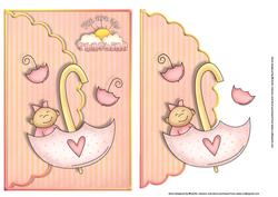 My Sunshine Girl Scalloped Edge Envelope Card