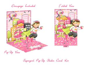 Supergirl Pop Up Slider Card Kit