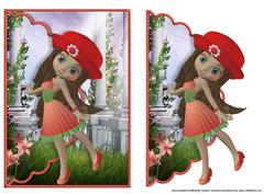 Cookie Strawberry Fields Forever Scalloped Envelope Card
