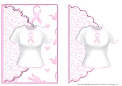 Breast Cancer Scalloped Edge Envelope Card