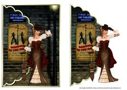 Vintage Lady Singing in the Rain
