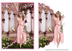 Pretty Fairy in Fairyland Scalloped Edge Envelope Card