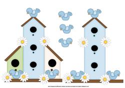 Blue Birdhouse New Home Step by Step