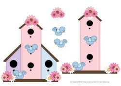 Pink Birdhouse New Home Step by Step