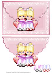 Best Friends Scalloped Edge Envelope Card