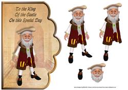 King of the Castle Scallope Curve Card