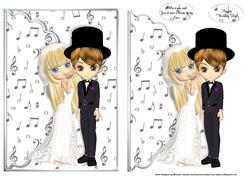 Music to My Ears Wedding Scalloped Edge Envelope Card