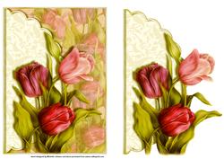 Tulips Scalloped Edge Envelope Card