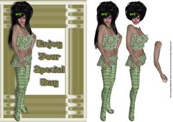 Special Day Card Front with Decoupage