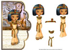 Walk Like an Egyptian Scalloped Edge Curve Card