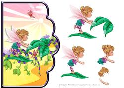 Dew Drop in Fairyland Scallope Edge Curve Card