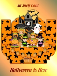 Halloween is Here 3D Shelf Card with Card Box