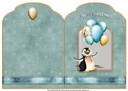 Party Penguin Scalloped Top Quick Card