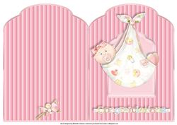Caucasian Baby Girl Scalloped Top Quick Card