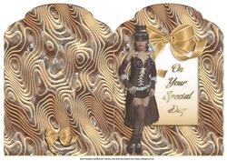 Steampunk Scalloped Top Quick Card