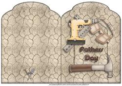 Tools Fathers Day Scalloped Top Quick Card