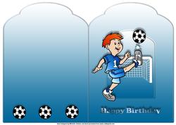 Football Scalloped Top Quick Card