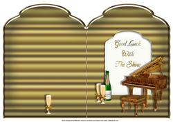 Good Luck with the Show Scalloped Top Quick Card