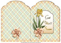 Lily Get Well Soon Scalloped Top Quick Card
