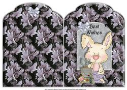 Rabbit in the Garden Scalloped Top Quick Card