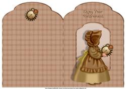 Retirement Steampunk Scalloped Top Quick Card