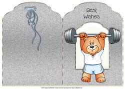 Weightlifter Scalloped Top Quick Card