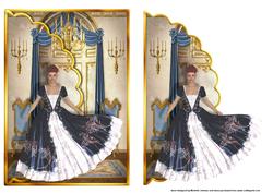 Elegant Lady Scalloped Edge Envelope Card