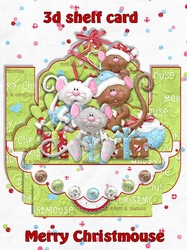Merry Christmouse 3D Shelf Card with Card Box