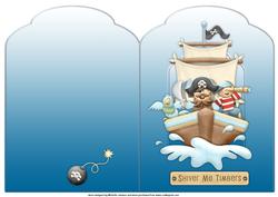 Shiver Me Timbers Pirate Scalloped Top Quick Card