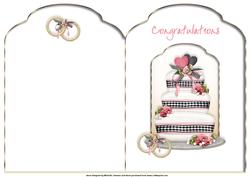 Wedding Cake Scalloped Top Quick Card