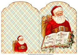 Vintage Santa Scalloped Top Quick Card
