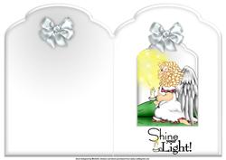 Shine Your Light Angel Scalloped Top Quick Card