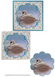 Swan Topper with Quick Decoupage