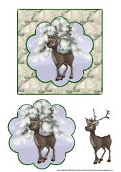 Cute Reindeer Topper with Quick Decoupage