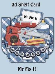 Mr Fix It Tool 3D Shelf Card Kit with Card Box