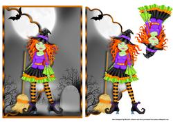The Witching Hour Scalloped Edge Envelope Card