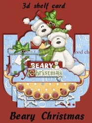 Beary Christmas 3D Shelf Card with Card Box