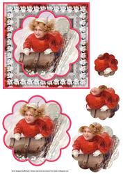Vintage Sleighing Topper with Scalloped Pyramage