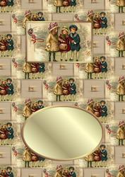 Vintage Christmas Wishes Insert