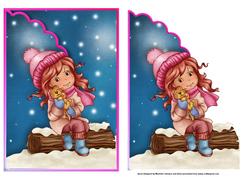 Winter Warmth Scalloped Edge Envelope Card