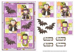Monster Bash Three Square Quick Card