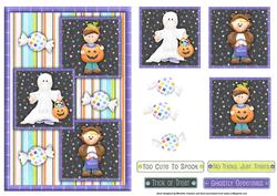 Trick or Treat Three Square Quick Card