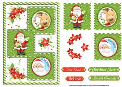 Believe in Santa Three Square Quick Card